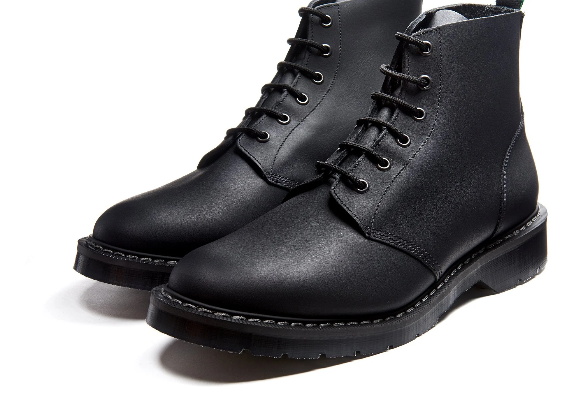 Black Greasy 6 Eye Astronaut Boot - Image 3