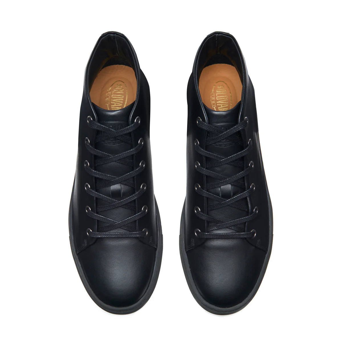 Black Calf High Top Sneaker - Image 3