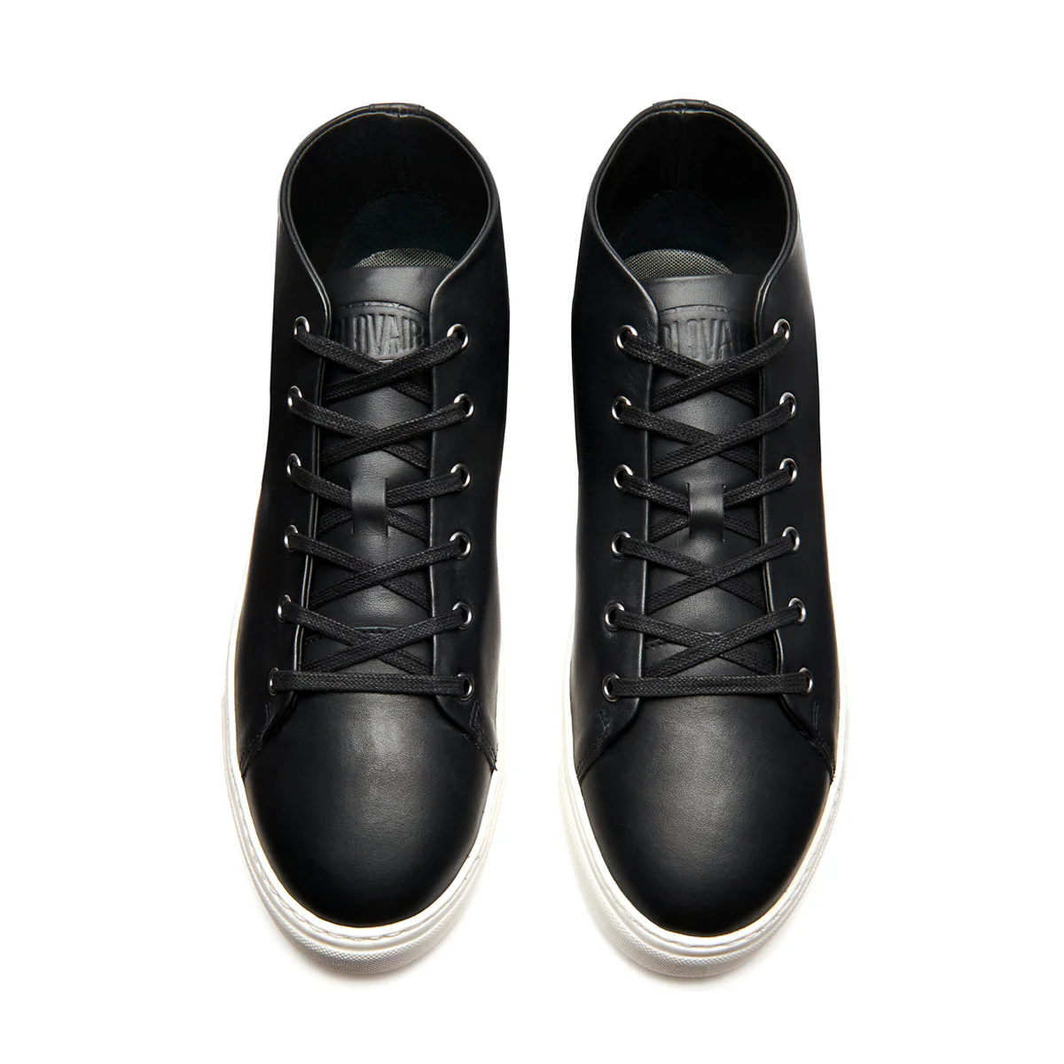 Black Calf High Top Sneaker (White Sole) - Image 3